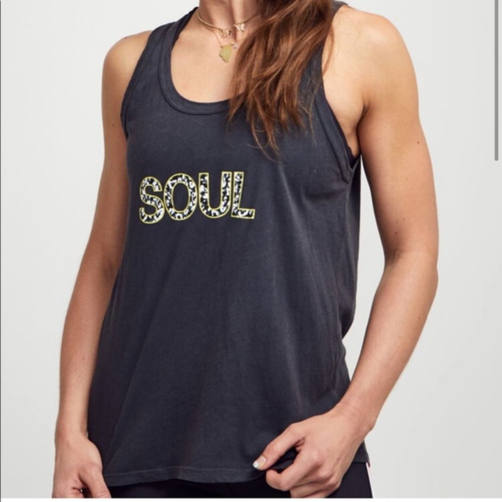 NWT Soulcycle Victoria Tank Leopard Small